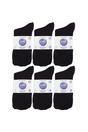 Black 12 Pairs Diabetic Bamboo Socks, Image 2 of 5