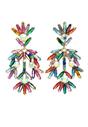 Multi Diva Collection Fancy Floral Plume Earrings, Image 1 of 5