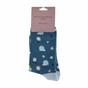 Navy 1 Pack Novelty Animal Patterned Bamboo Socks, Image 4 of 4