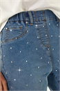 Denim Embellished Cropped Stretch Jeggings, Image 5 of 5