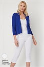 Royal Blue Cropped Knitted Shrug, Image 8 of 8
