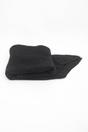 Black Sarta Black Plain Heavyweight Asymmetric Winter Scarf, Image 4 of 4
