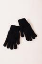 Black SVNX Black Touch Screen Cable Knit Gloves - Fleece Lined, Image 1 of 3
