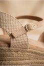 Beige Tula Rhinestone Trim Espadrille Wedges, Image 3 of 5