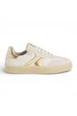 White Tamaris White Tamaris Womens White Gold Stripe Sneaker, Image 1 of 6