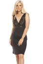 Black Lace Chemise Full Slip, Image 3 of 5