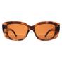 Brown Montana Brown Rectangle Shiny Soft Demi Brown Polarized MP56, Image 1 of 4