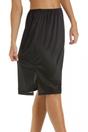 Black Camille Lingerie Black 24'' Cling Resistant Under Skirt Half Slip, Image 2 of 5