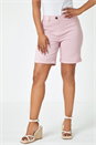 PINK Petite Turned Hem Elastic Waist Shorts, Image 4 of 5