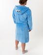 Blue Sesame Street Cookie Monster Hooded Bathrobe, Image 2 of 6