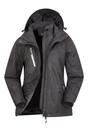 Black Bracken Melange 3 in 1 Jacket, Image 3 of 6