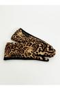 Multi Leopard Print Gloves with Black Buttons, Image 3 of 3