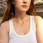 Rose Gold Fine Diamond Rhombus Ring Holder Necklace in Sterling Silver, Image 3 of 5