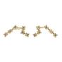 Gold Aquarius Star Sign Constellation Astrology Earrings, Image 1 of 2
