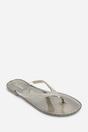 Grey Where's That From Grey Giuliana Glitter Toe Post Flip Flops, Image 3 of 6