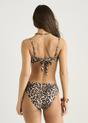 Brown Gini London Brown Gini London Animal Print Hardware Detail Bikini Bottom, Image 2 of 4