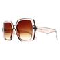 Brown Atum Brown Square Shiny Transparent Beige Brown Gradient Zouk, Image 2 of 3