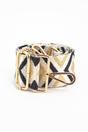 Gold Sarta Gold Metallic Aztec Woven Bag Strap, Image 3 of 4