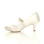 Ivory Mid Heel Mary Jane Court Shoes, Image 3 of 6