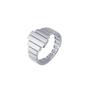 Silver Multiple Bar Layered Rectangular Sterling Silver Ring, Image 1 of 3