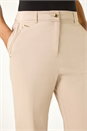 Stone Cotton Stretch Cropped Trouser, Image 5 of 5