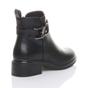 Black AJVANI Black Flat Low Heel Ankle Boots, Image 4 of 6