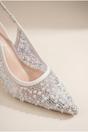 White iKrush White Cordelia Embellished Mesh Pointed Toe Heels, Image 6 of 8