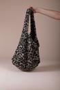 Beige Leopard Borg Hobo Bag In Beige, Image 4 of 4