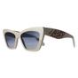 Beige Salvatore Ferragamo Beige Cat Eye Ivory Blue Gradient SF1081SE, Image 2 of 4