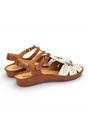 White Womens Comfort Wedge Sandals P-Vallarta, Image 4 of 8