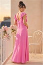 PINK Dusk Ruffle Detail Midi Dress, Image 2 of 4