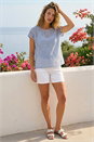 Blue Lace Overlay Top, Image 2 of 4