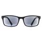 Black Montana Black Rectangle Black Grey Readers +1.50 Sunglasses, Image 1 of 4