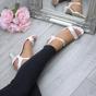 Ivory AJVANI Ivory High Heel Barely There Strappy Sandals, Image 5 of 6