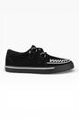 Black TUK Footwear Black Pointed Creeper Sneaker Suede Shoes, Image 1 of 8