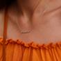 Silver Sterling Silver Wave Necklace, Image 3 of 6