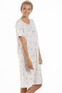 Blue Floral Dot Print Jersey Nightdress, Image 5 of 5
