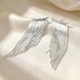 Gold Statement Silver Waterfall Party Tassel Earrings, Image 1 of 4