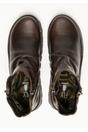 Brown Womens Leather Heel Ankle Boots - Mon944, Image 5 of 8