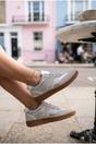 Silver iKrush Silver Saoirse Retro Style Trainers, Image 4 of 5