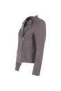 Taupe Ashwood Leather Taupe 'Casey' Real Leather Biker Jacket, Image 3 of 5