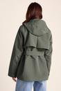 Khaki Shea Waterproof Trench Coat, Image 3 of 5