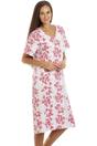Pink Camille Lingerie Pink Spandex Short Sleeve Nightdress, Image 4 of 4