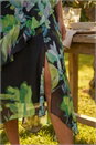 Green Botanical Floral Frill Dress, Image 4 of 4