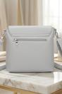 Grey Flap Front Cross Body Bag - Uinayan, Image 2 of 2