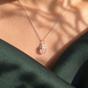 Silver Raw Moonstone Sterling Silver June Birthstone Necklace, Image 3 of 5