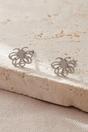 Silver Sterling Silver Bee Stud Openwork Earrings, Image 3 of 3