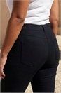Black Curve Cropped Stretch Denim Jeggings, Image 4 of 4