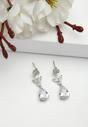 Silver Diva Collection Delicate Silver Raindrop Earrings, Image 2 of 5