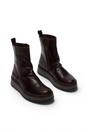 Brown Womens Zip Up Ankle Boots - RENO053FLY, Image 2 of 5